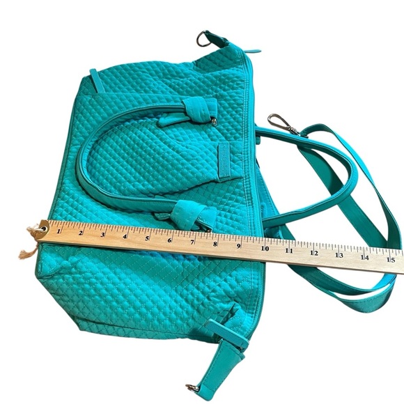 Vera Bradley Hadley-On The Go Multi fibre/Bag/Crossbody/Tote-NWT-Turquoise - Picture 10 of 13